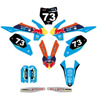 kit grafiche ktm sx 65 2016 2023 redbull nero